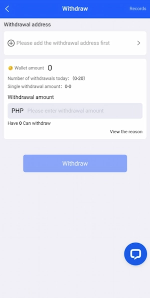 you need to set a withdrawal password and link your withdrawal bank account.