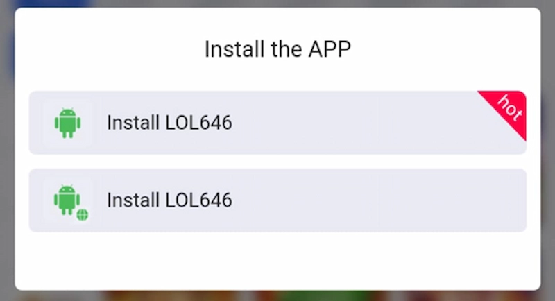 LOL646 download app for Android operating system