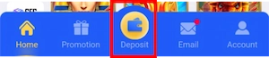 Select "Deposit".