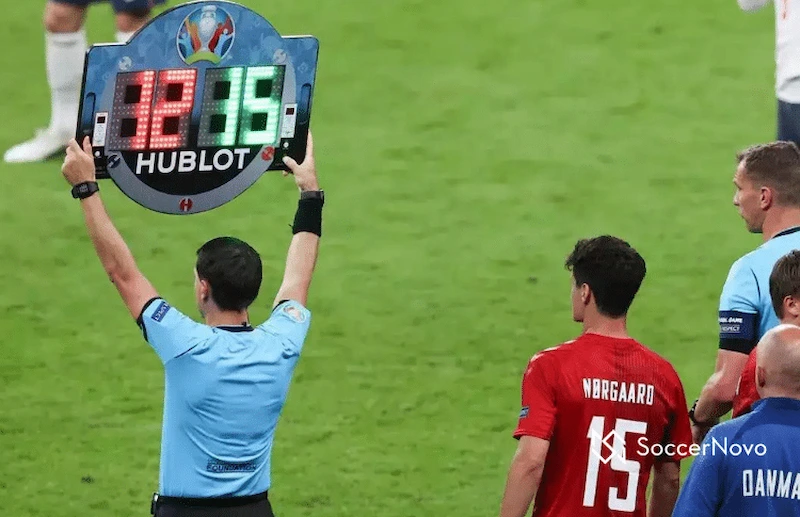 Cases where soccer substitution rules need to be applied